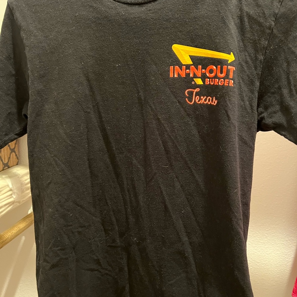 Black Logo T-Shirt with Palm Tree Design